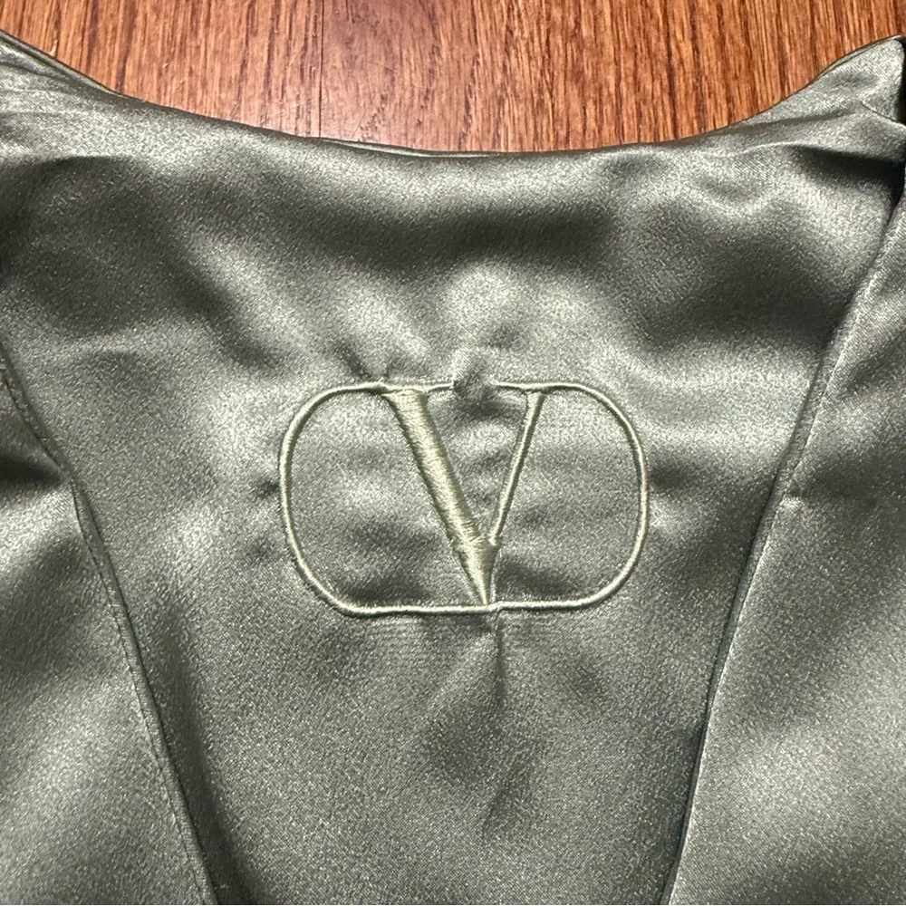 Valentino Íntimo quilted long robe side M - Picture 4 of 14